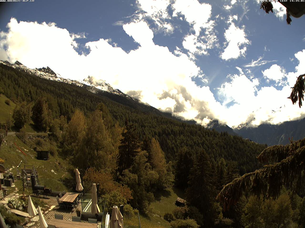 Webcam Bärgji Grächen Walliser Alpen mit Matternorn